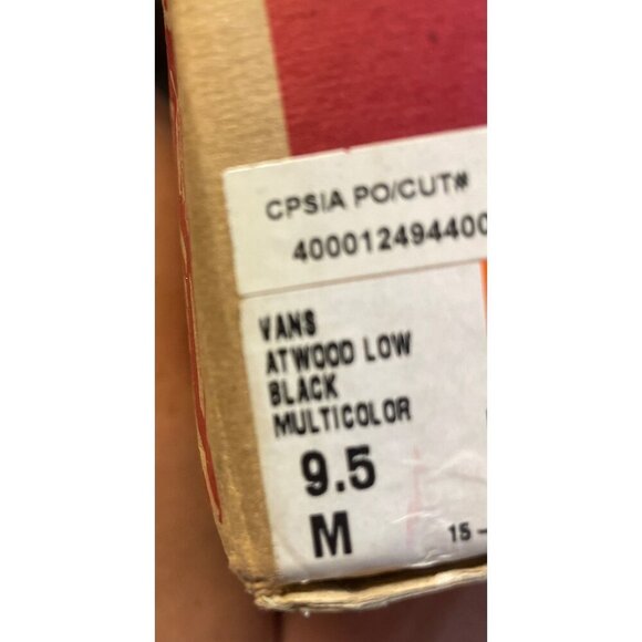 Vans NEW Atwood Low Profile Multicolor Cosmic Galaxy Print Lace Up Shoes Sz 9.5 - Picture 7 of 7